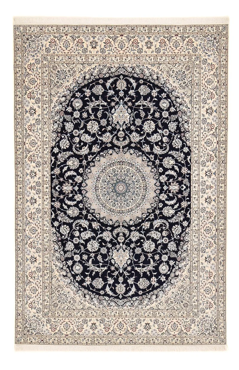 Perserteppich - Nain - Premium - 212 x 317 cm - dunkelblau