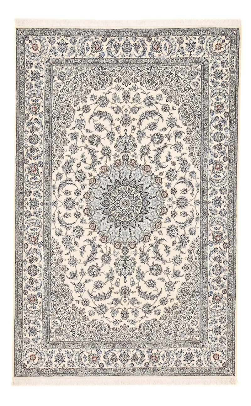 Perserteppich - Nain - Royal - 204 x 315 cm - weiß