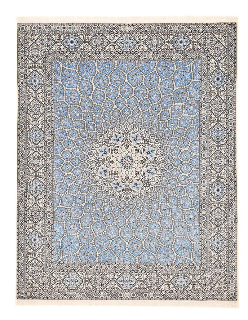Perserteppich - Nain - Premium - 253 x 314 cm - hellblau