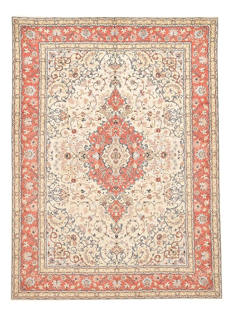 Perserteppich - Keshan - 243 x 342 cm - hellbeige