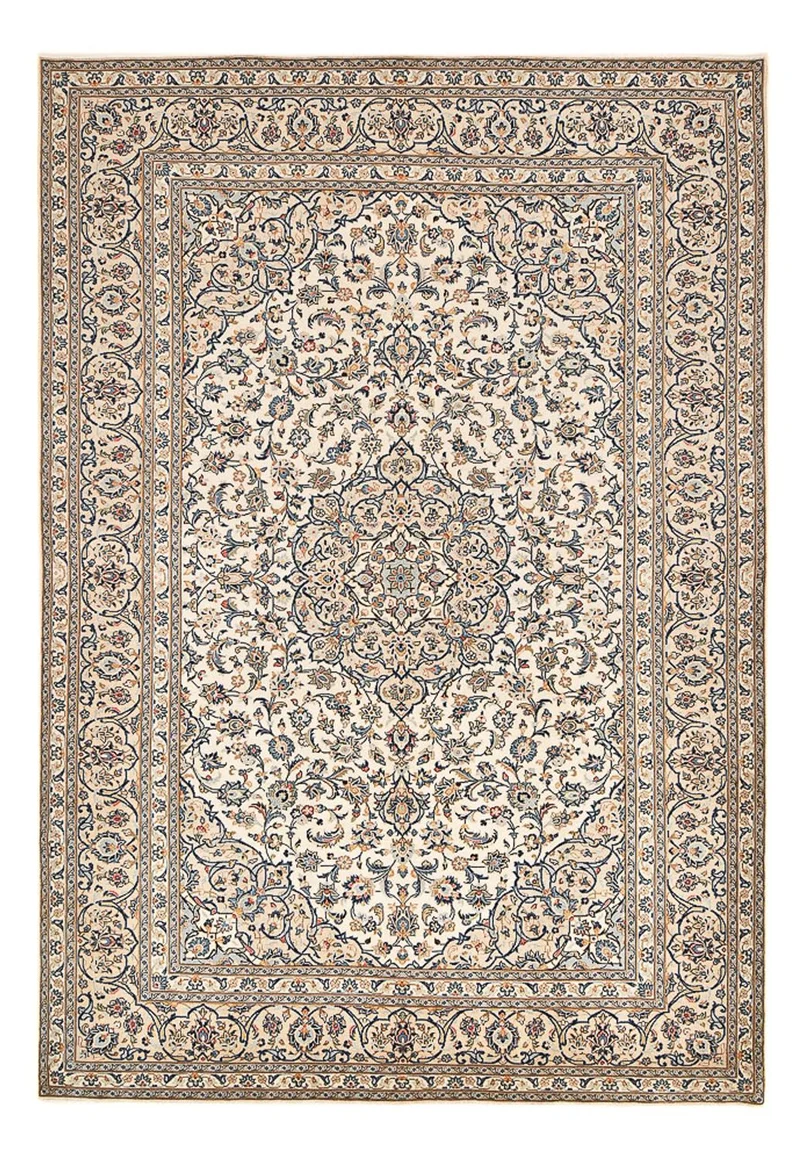 Perserteppich - Keshan - 249 x 361 cm - dunkelbeige