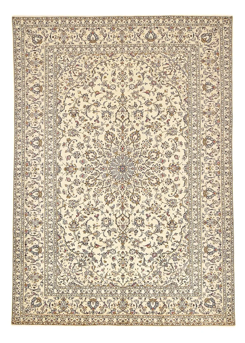 Perserteppich - Keshan - 239 x 345 cm - hellbeige
