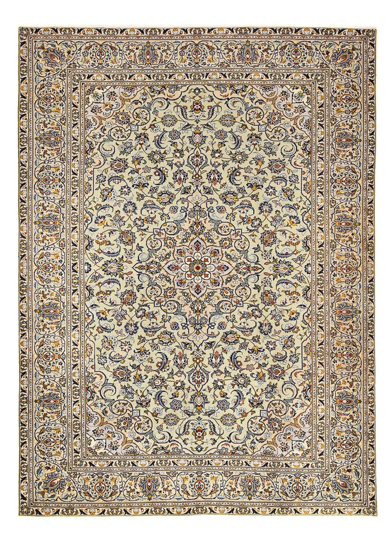 Perserteppich - Keshan - 249 x 350 cm - dunkelbeige
