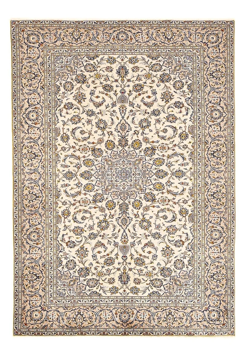 Perserteppich - Keshan - 190 x 290 cm - hellbeige