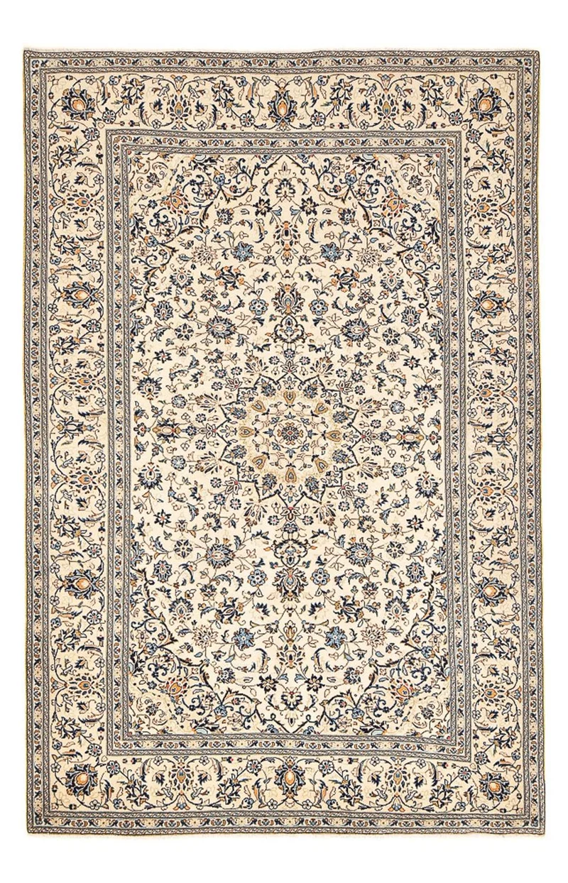Perserteppich - Keshan - 196 x 310 cm - hellbeige