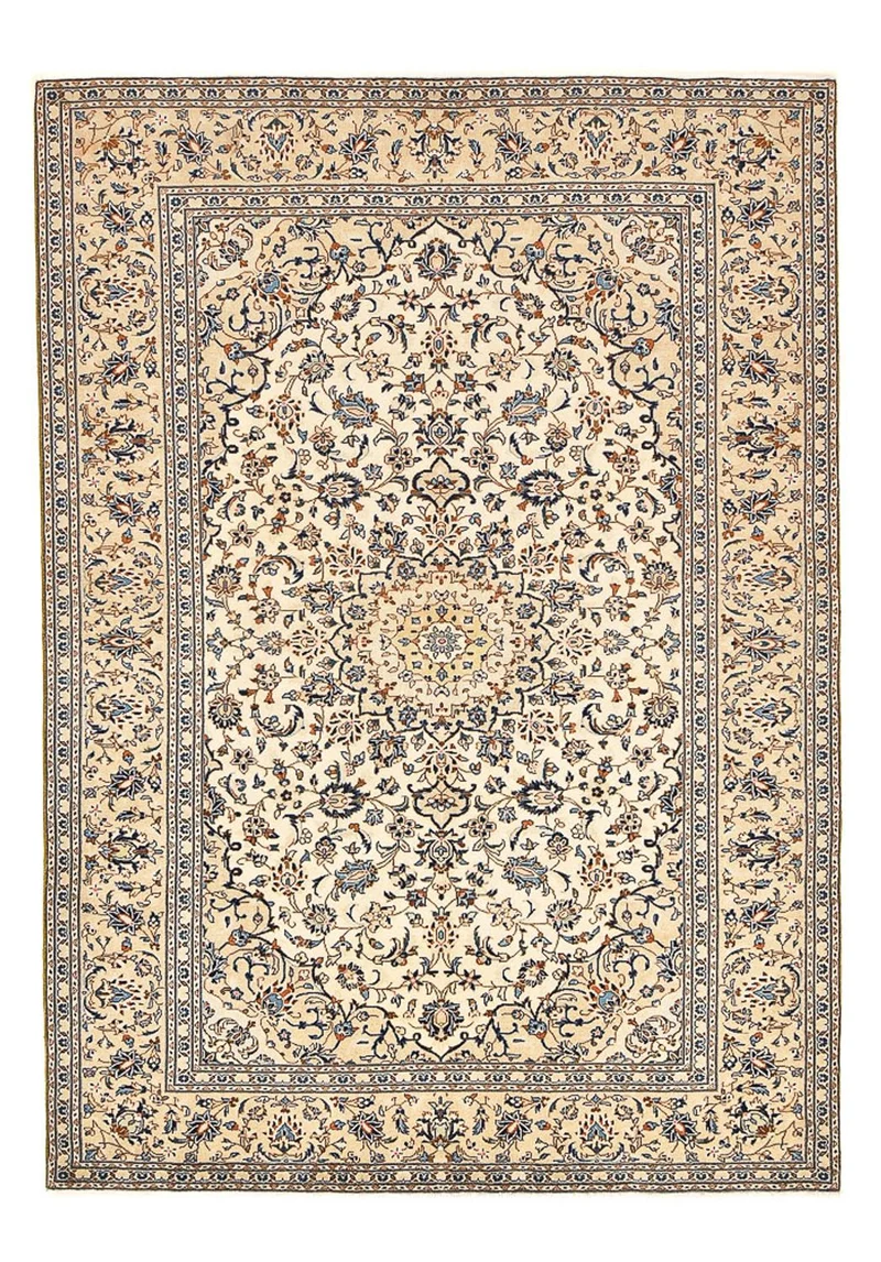 Perserteppich - Keshan - 201 x 293 cm - hellbeige