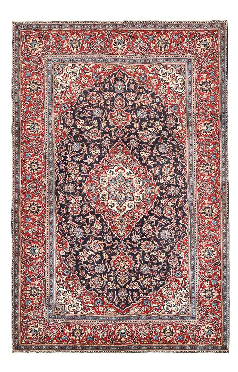 Perserteppich - Keshan - 195 x 300 cm - hellrot