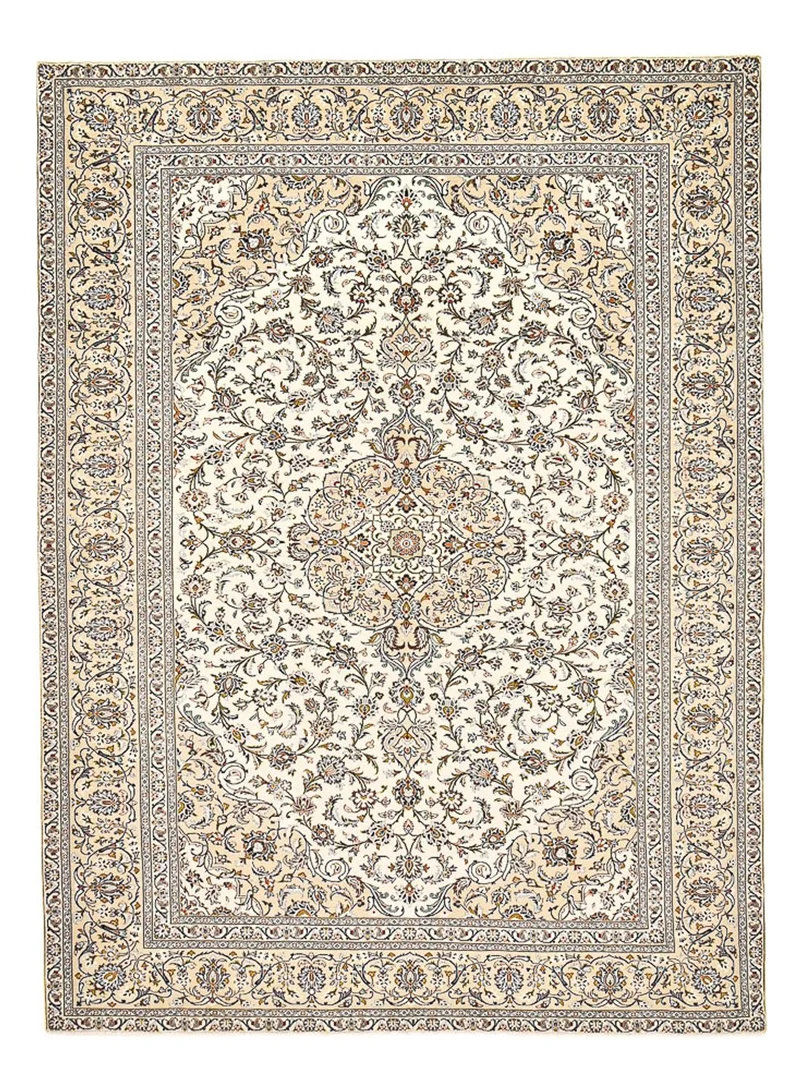 Perserteppich - Keshan - 288 x 400 cm - hellbeige