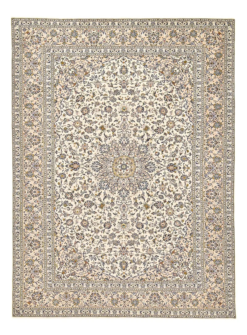 Perserteppich - Keshan - 292 x 405 cm - hellbeige