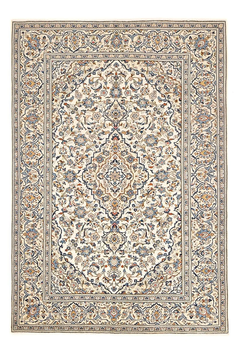 Perserteppich - Keshan - 200 x 300 cm - hellbeige
