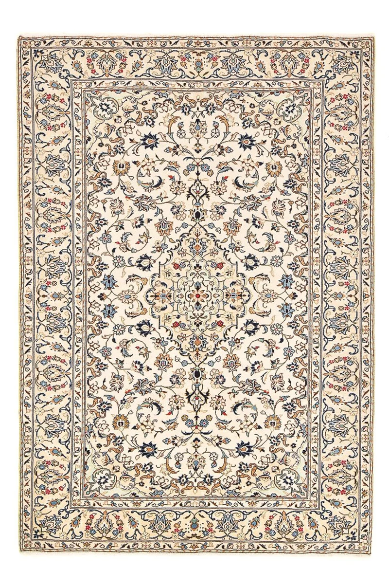 Perserteppich - Keshan - 191 x 290 cm - hellbeige