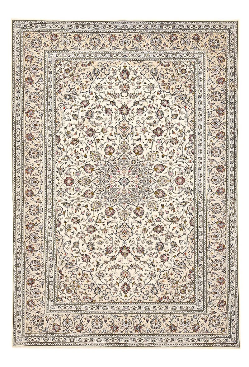 Perserteppich - Keshan - 242 x 356 cm - hellbeige