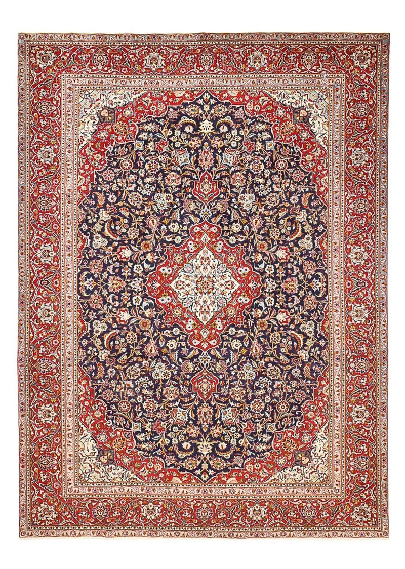 Perserteppich - Keshan - 265 x 374 cm - dunkelblau