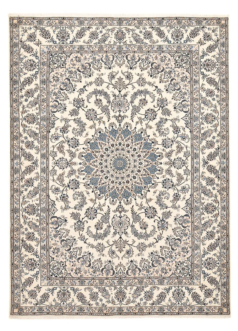 Perserteppich - Nain - 243 x 342 cm - hellbeige