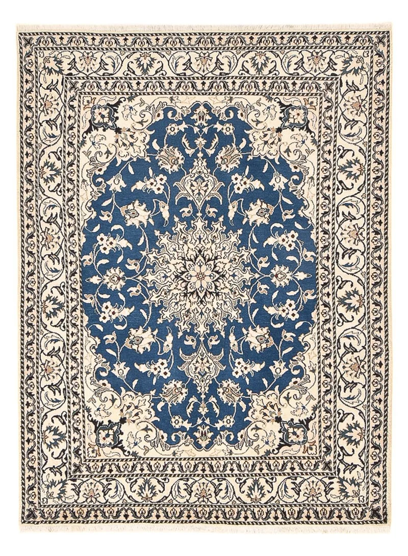 Perserteppich - Nain - 150 x 205 cm - blau