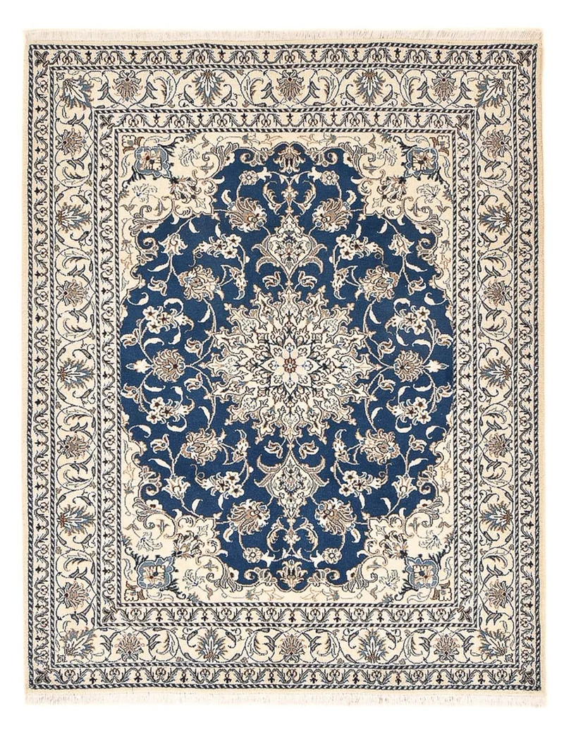 Perserteppich - Nain - 155 x 202 cm - dunkelblau