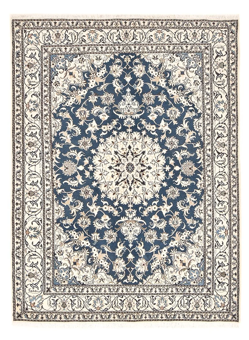 Perserteppich - Nain - 168 x 233 cm - hellblau