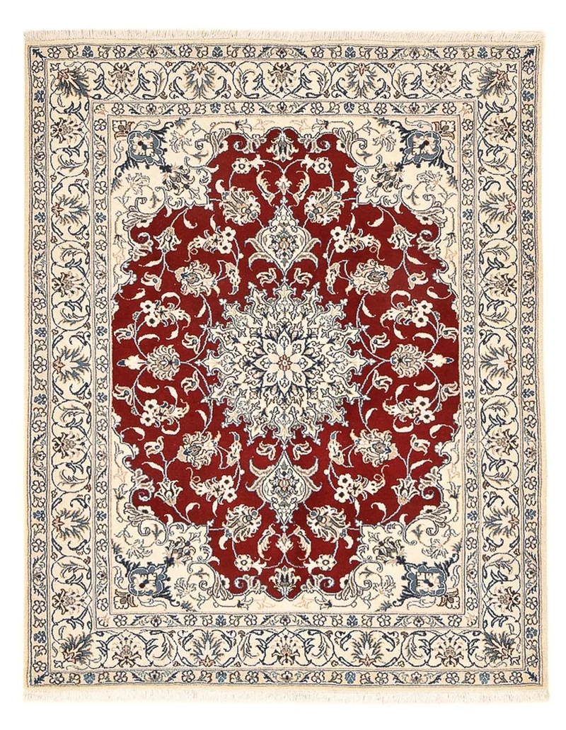 Perserteppich - Nain - 148 x 195 cm - rot