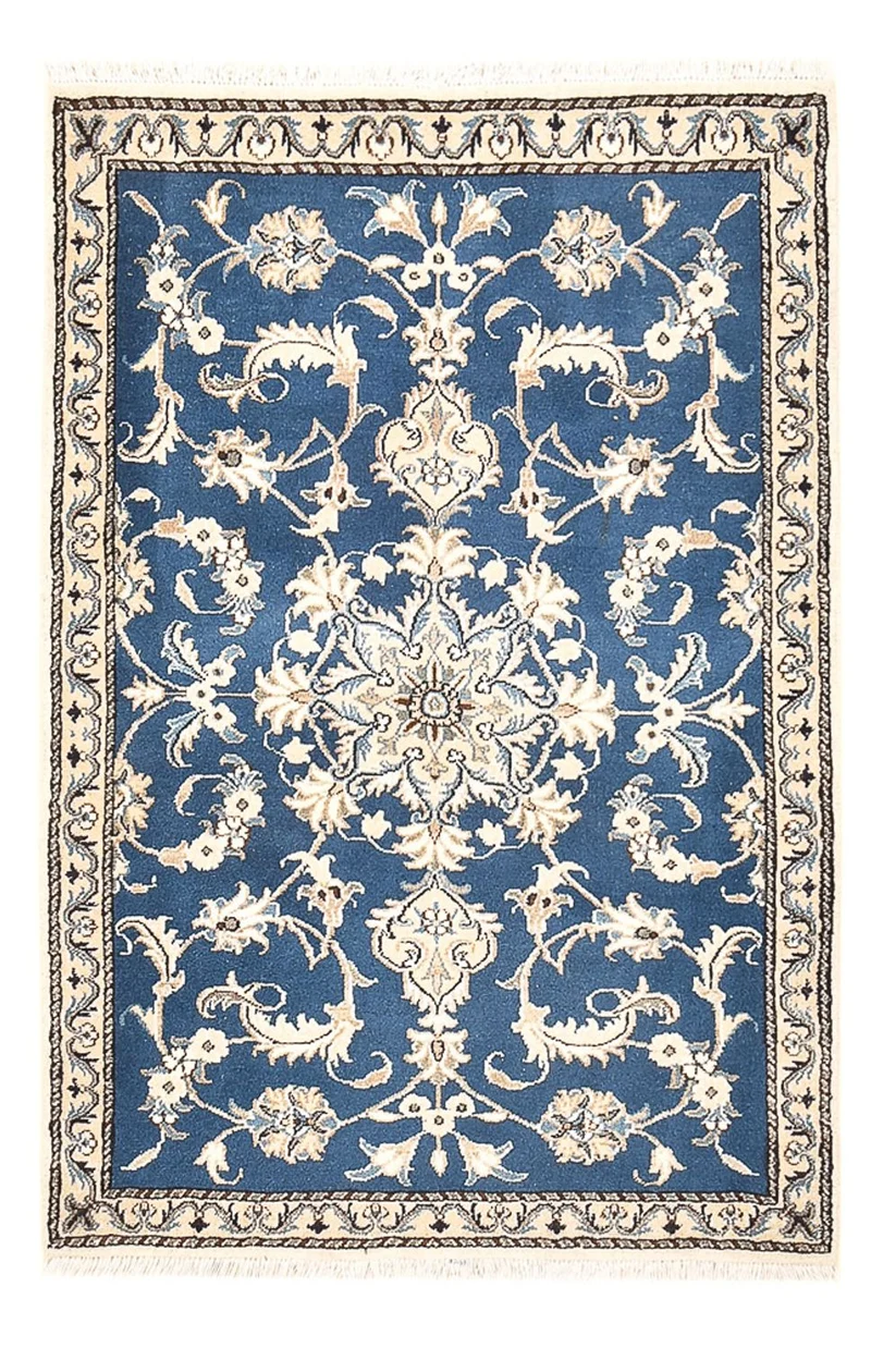 Perserteppich - Nain - 88 x 137 cm - blau