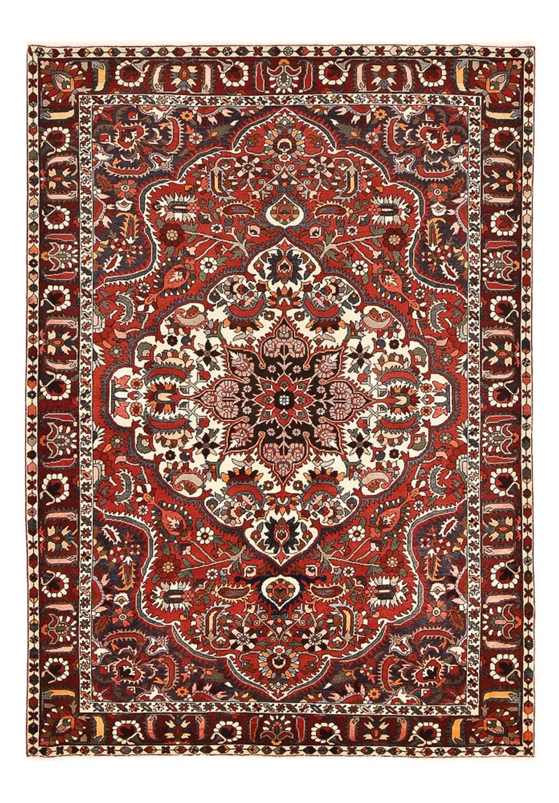 Perserteppich - Nomadic - 211 x 313 cm - dunkelrot