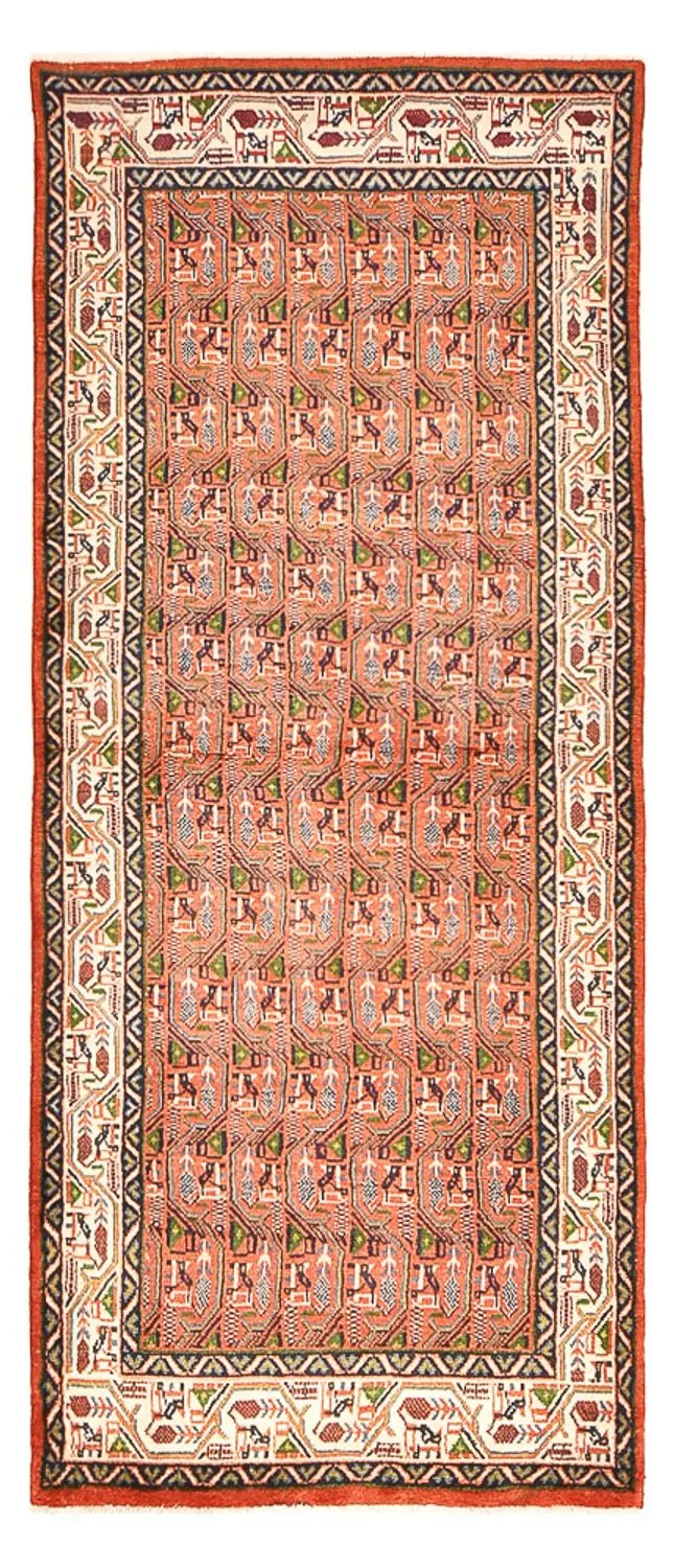 Läufer Perser - Mir - 100 x 245 cm - hellrot