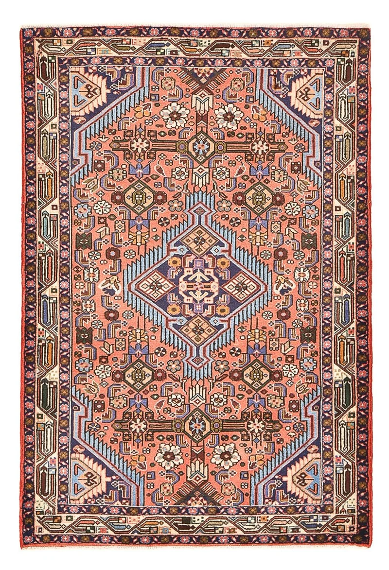 Perserteppich - Nomadic - 98 x 146 cm - hellrot