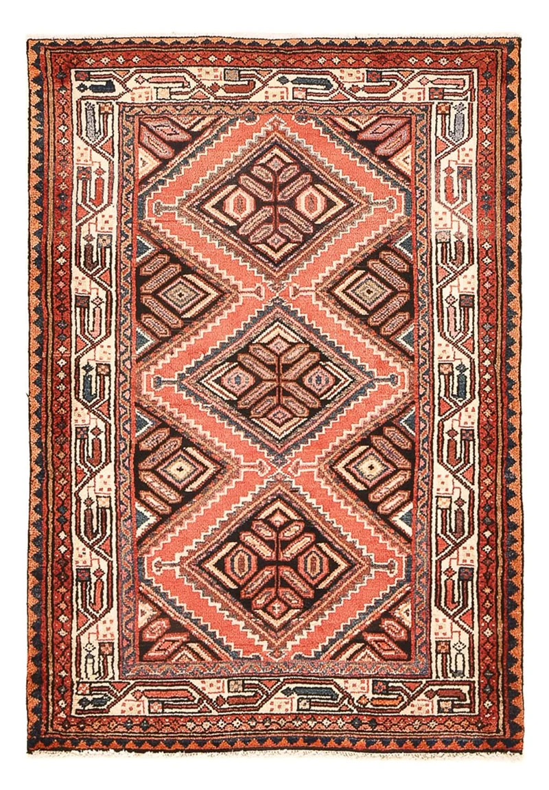 Perserteppich - Nomadic - 97 x 140 cm - hellrot