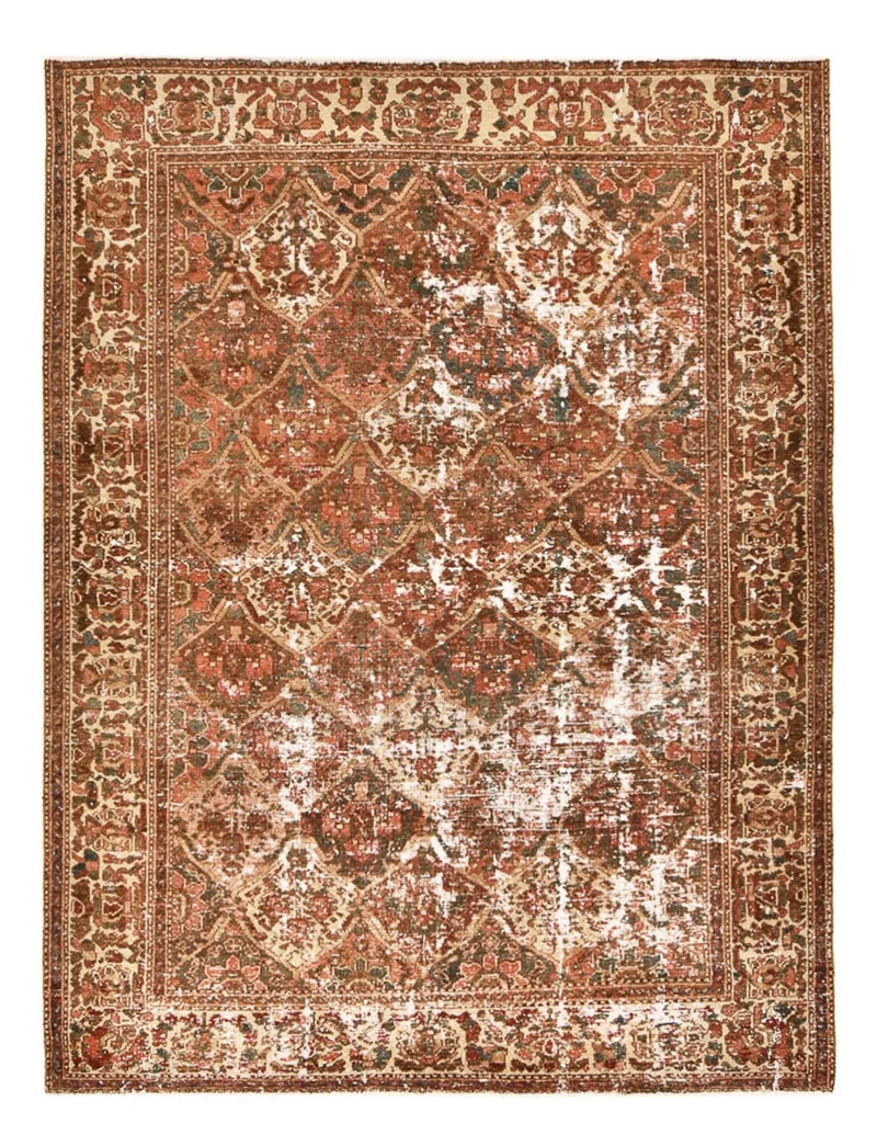 Vintage Teppich - 150 x 198 cm - dunkelbeige