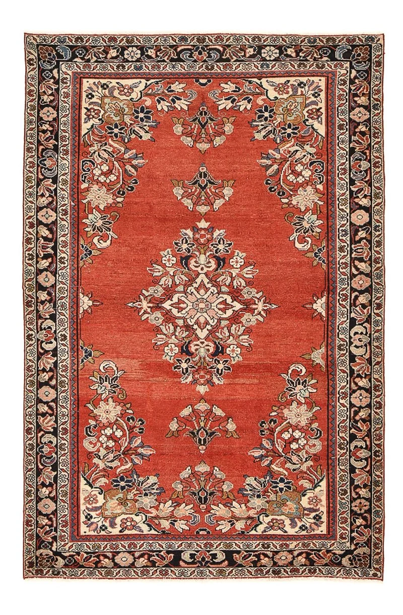 Vintage Teppich - 157 x 242 cm - rot