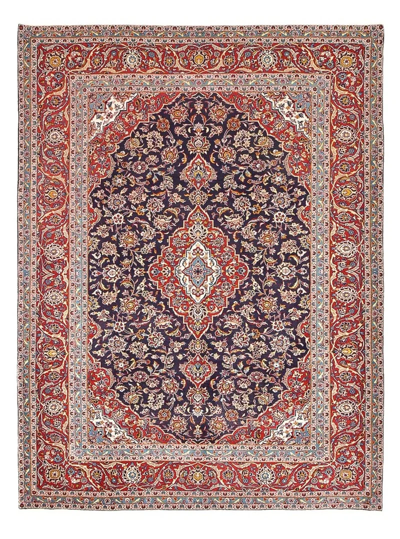 Perserteppich - Keshan - 255 x 340 cm - dunkelrot