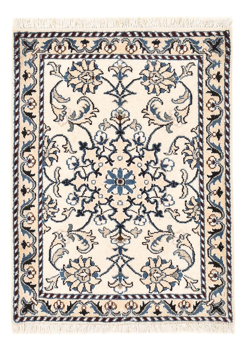 Perserteppich - Nain - 57 x 81 cm - creme