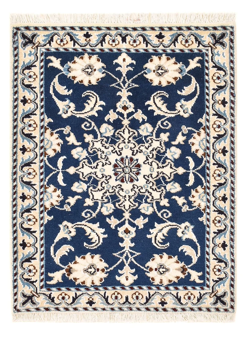 Perserteppich - Nain - 60 x 85 cm - blau
