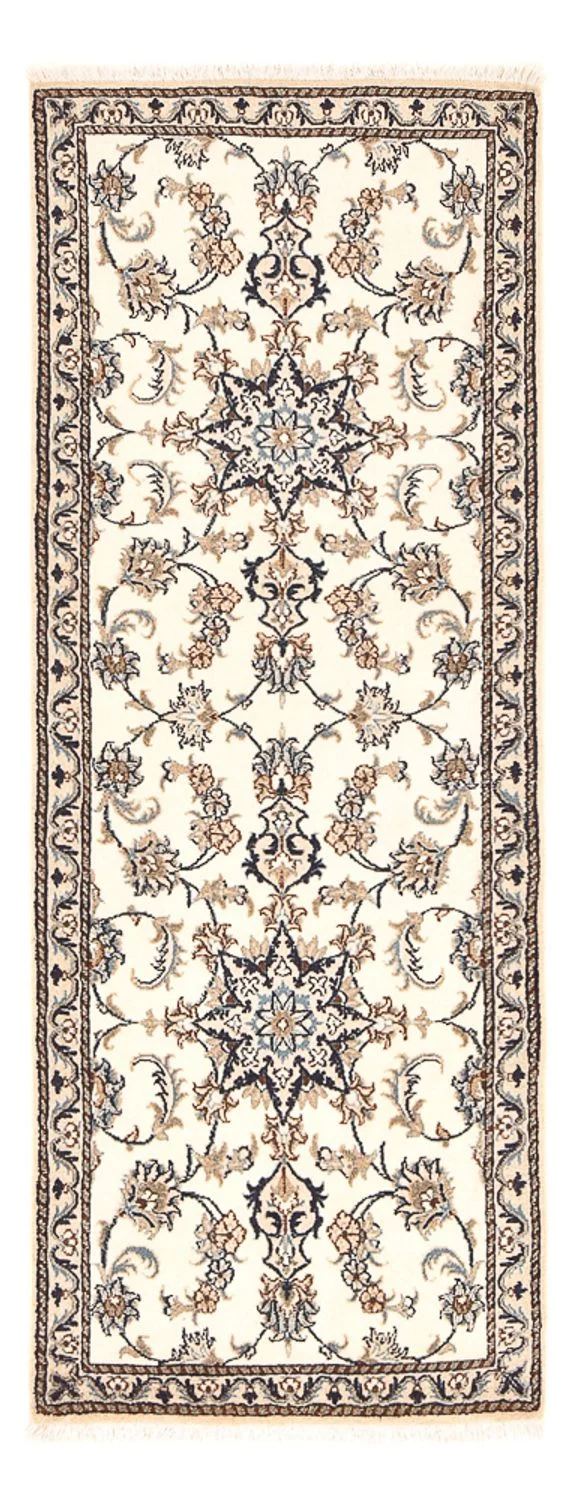 Läufer Perser - Nain - 79 x 208 cm - weiß