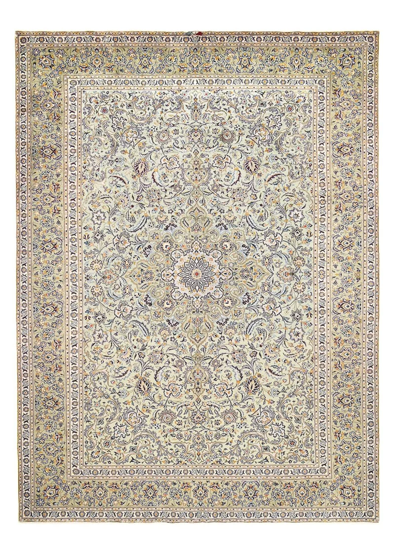 Perserteppich - Keshan - 301 x 423 cm - sand
