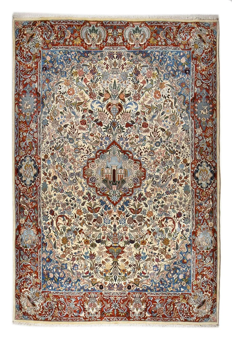 Keshan Teppich 259x373cm - Perserteppich