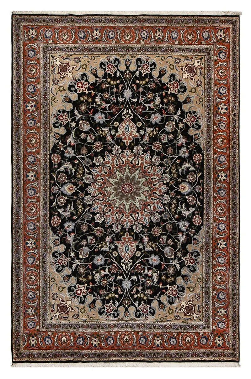 Täbriz - 40 Raj Teppich 208x318cm - Perserteppich