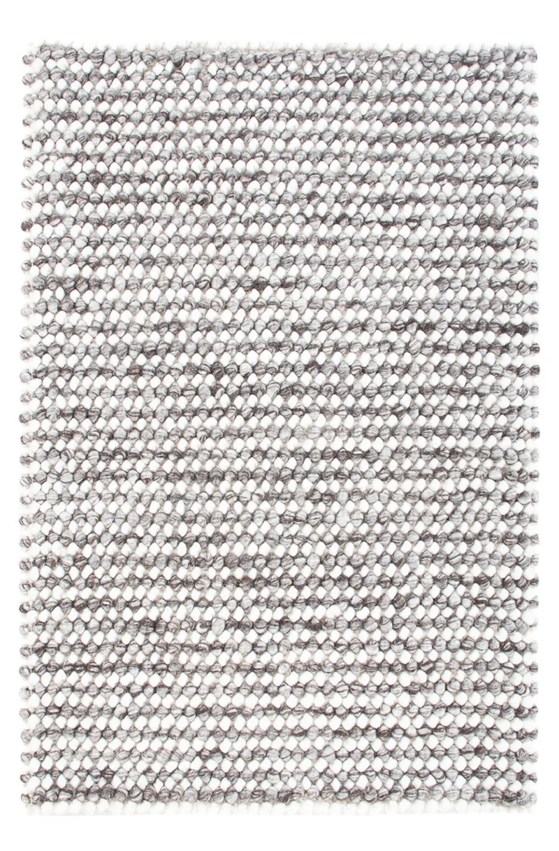 Wollteppich - 60 x 94 cm - grau