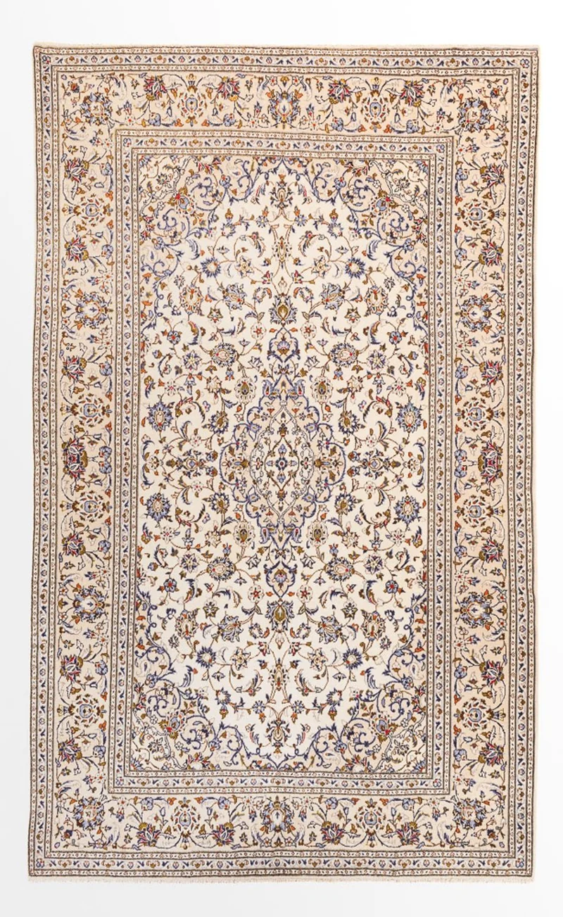 Perserteppich - Keshan - 200 x 305 cm - beige