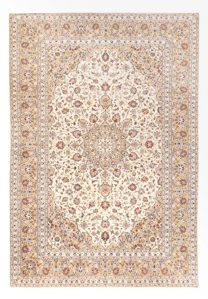 Perserteppich - Keshan - 245 x 351 cm - beige