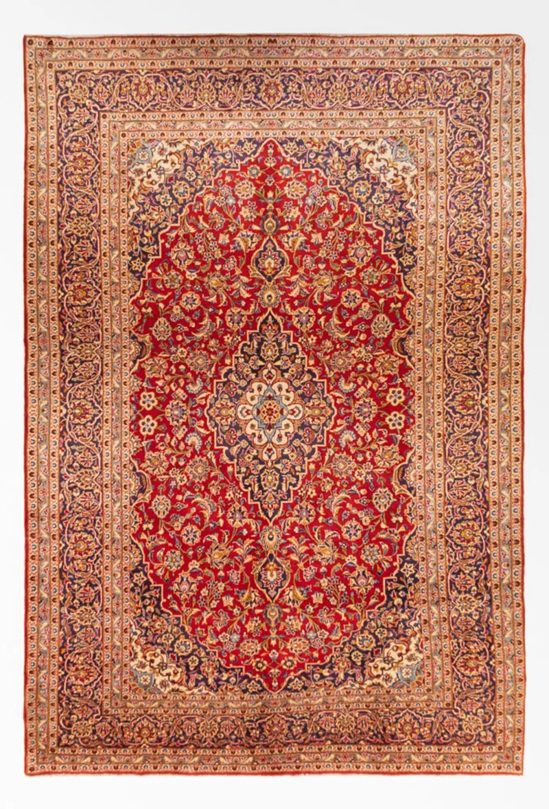 Perserteppich - Keshan - 246 x 368 cm - rot