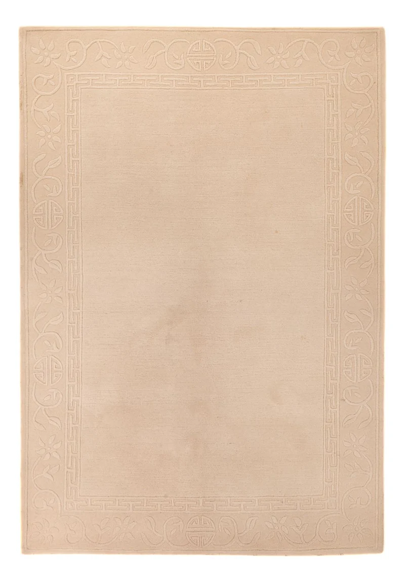 Wollteppich - 144 x 201 cm - beige