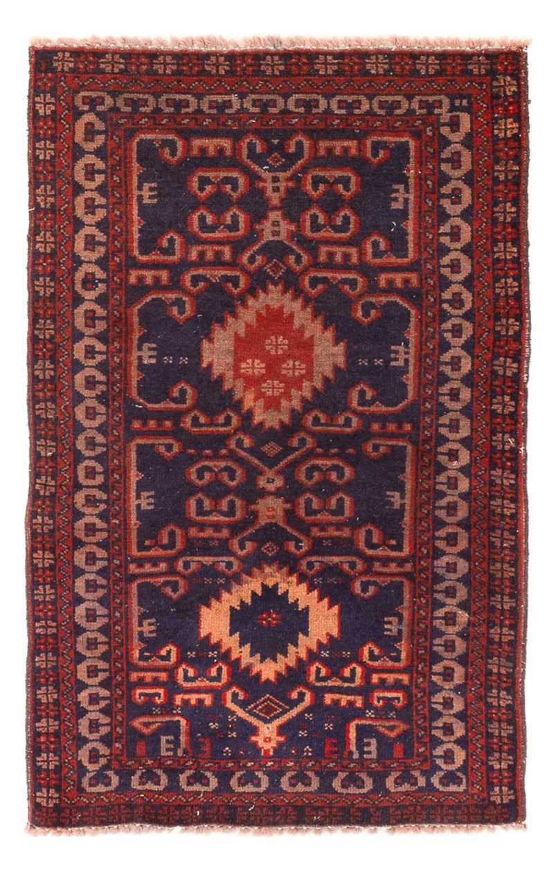 Belutsch Teppich - 60 x 120 cm - bordeauxrot