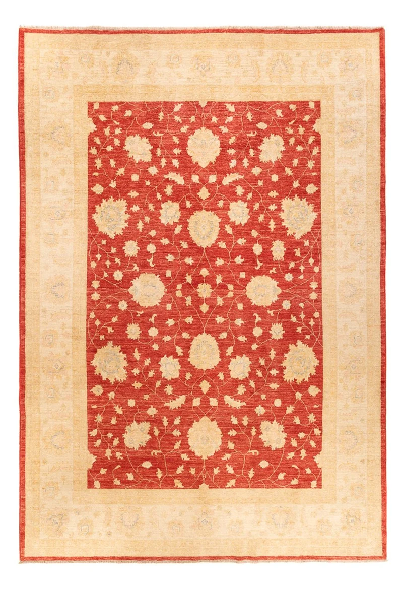 Ziegler Teppich - 254 x 355 cm - rot