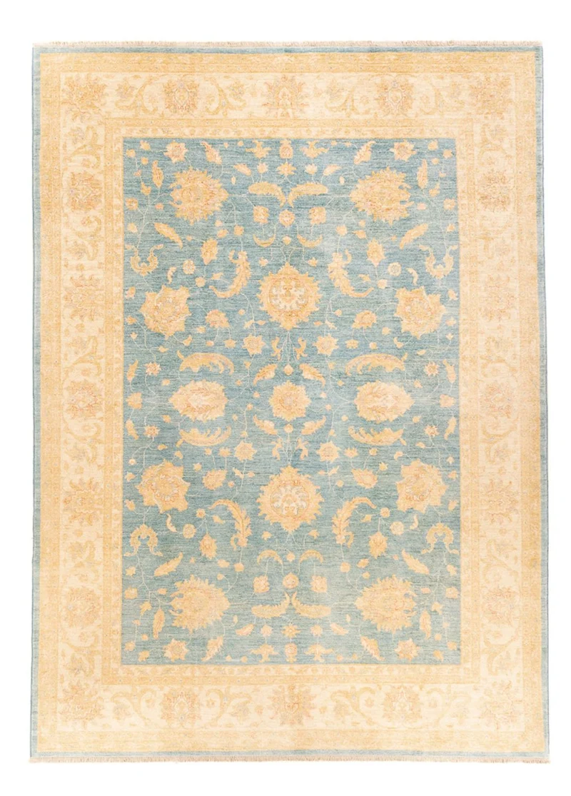 Ziegler Teppich - 249 x 343 cm - hellblau