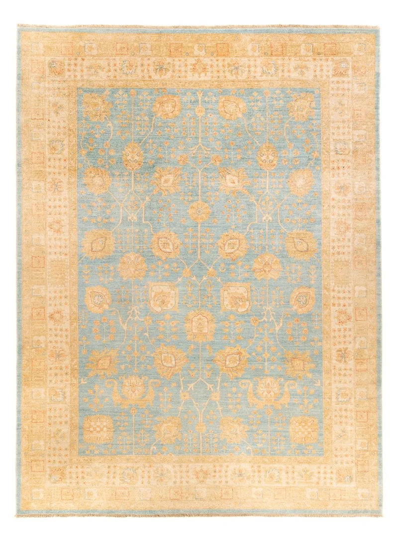 Ziegler Teppich - 257 x 345 cm - hellblau