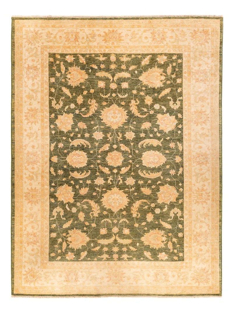 Ziegler Teppich - 258 x 346 cm - olivgrün