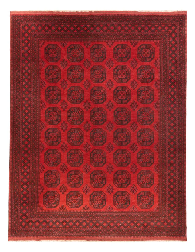 Afghan Teppich - Filpa - 309 x 401 cm - rot