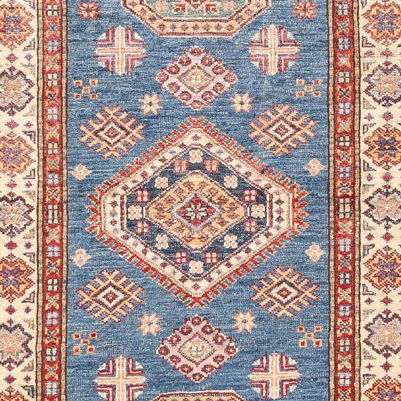 Läufer Ziegler - Kazak - 87 x 404 cm - blau
