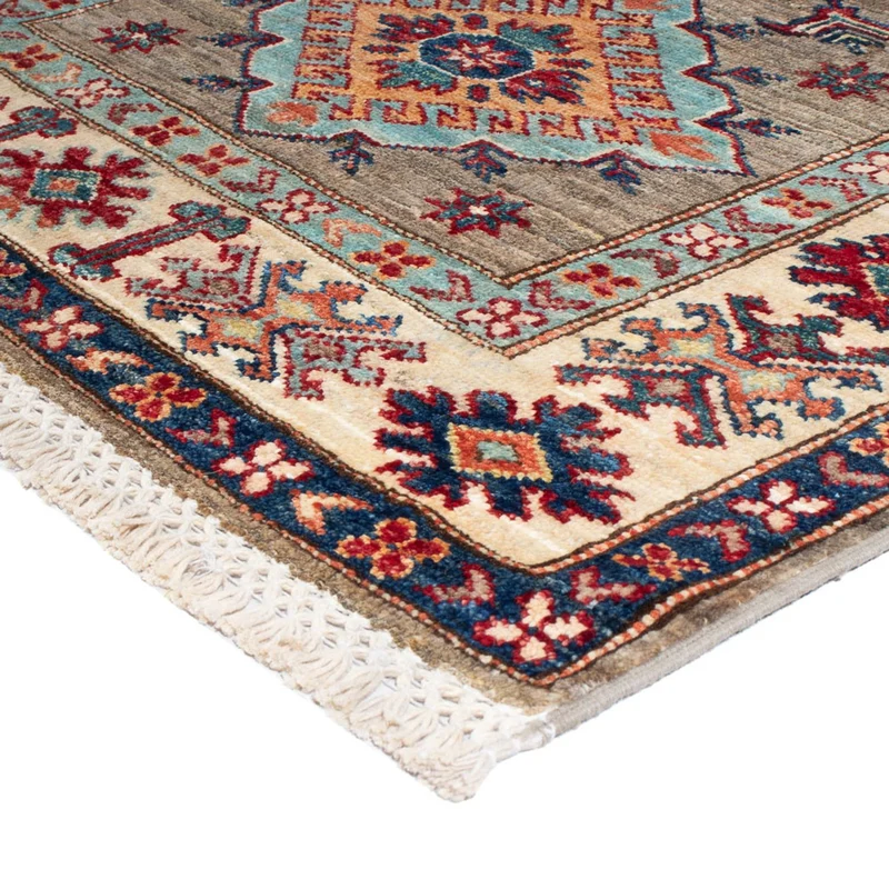 Läufer Ziegler - Kazak - 81 x 317 cm - hellgrau