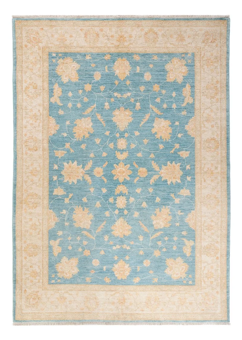 Ziegler Teppich - 173 x 243 cm - blau